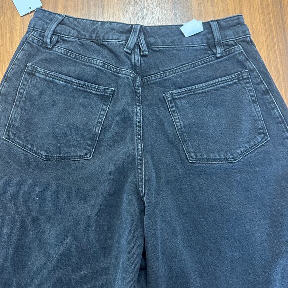 Good American Paneled Wide Leg Black Jeans, Oversized, Indie Vanguard, size 27/4 - Picture 8 of 10